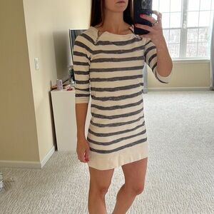 LOFT striped A line dress